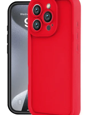 Newface iPhone 16 Pro Kılıf Viera Silikon - Kırmızı