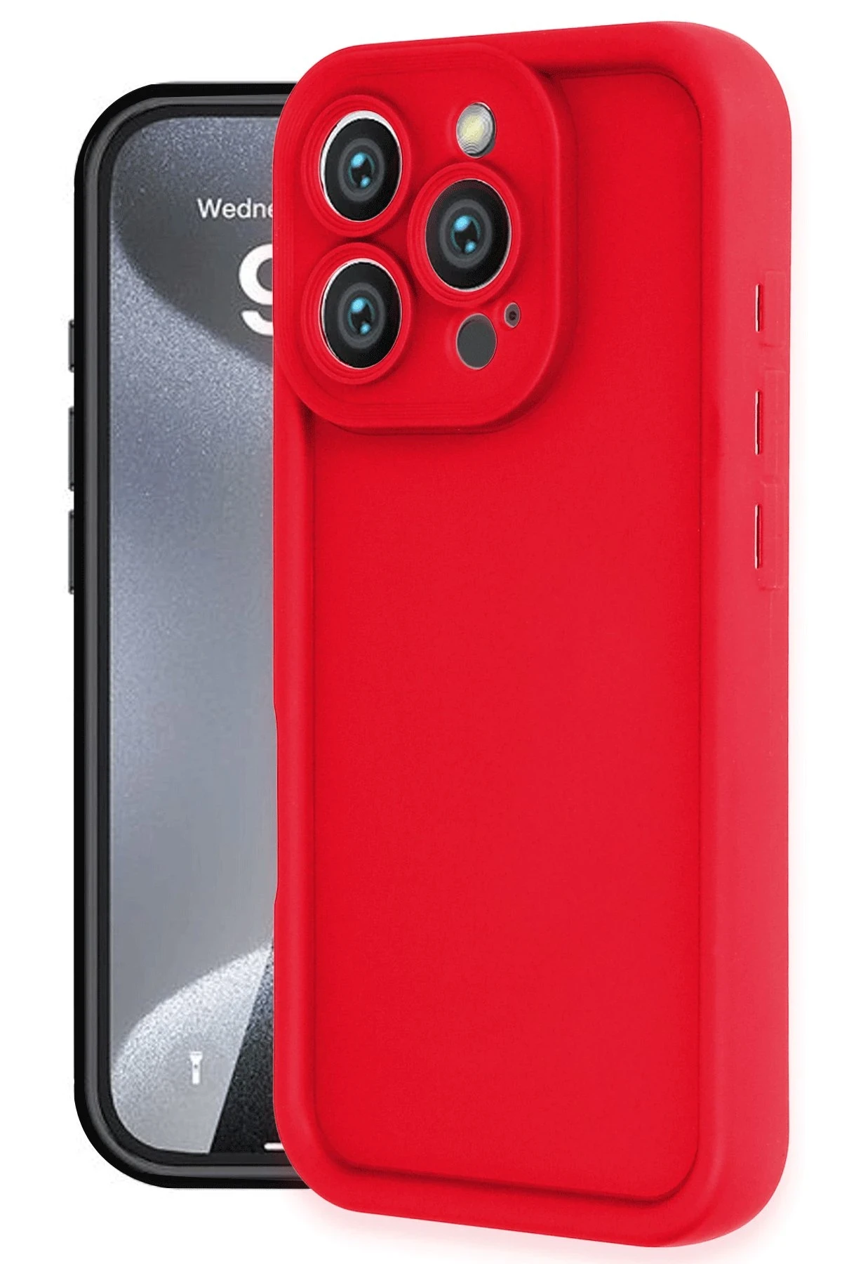 newface-iphone-16-pro-kilif-viera-silikon-kirmizi-default.webp Newface iPhone 16 Pro Kılıf Viera Silikon - Kırmızı - Görsel 1