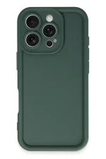 Newface iPhone 16 Pro Kılıf Viera Silikon - Koyu Yeşil - Görsel 3