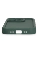 Newface iPhone 16 Pro Kılıf Viera Silikon - Koyu Yeşil - Görsel 5