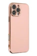 Newface iPhone 16 Pro Kılıf Volet Silikon - Pembe