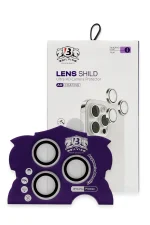 Newface iPhone 16 Pro Max Bilvis Titan Kamera Lens - Gümüş