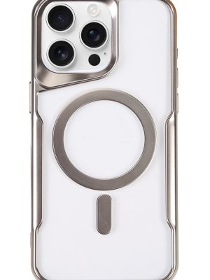 Newface iPhone 16 Pro Max Kılıf Boyi Magsafe Silikon Kapak - Gümüş