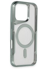 Newface iPhone 16 Pro Max Kılıf Boyi Magsafe Silikon Kapak - Gümüş - Görsel 2