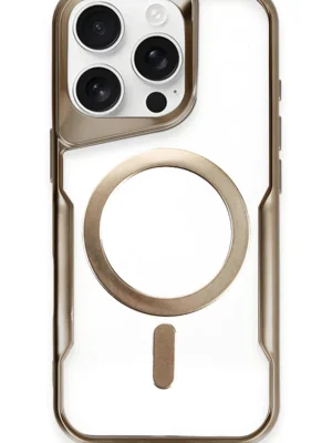 Newface iPhone 16 Pro Max Kılıf Boyi Magsafe Silikon Kapak - Kahverengi