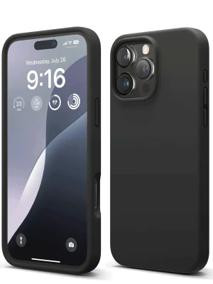 Newface iPhone 16 Pro Max Kılıf First Silikon - Siyah