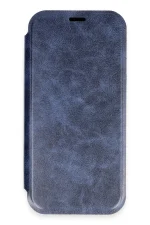 Newface iPhone 16 Pro Max Kılıf Flip Cover - Lacivert - Görsel 2