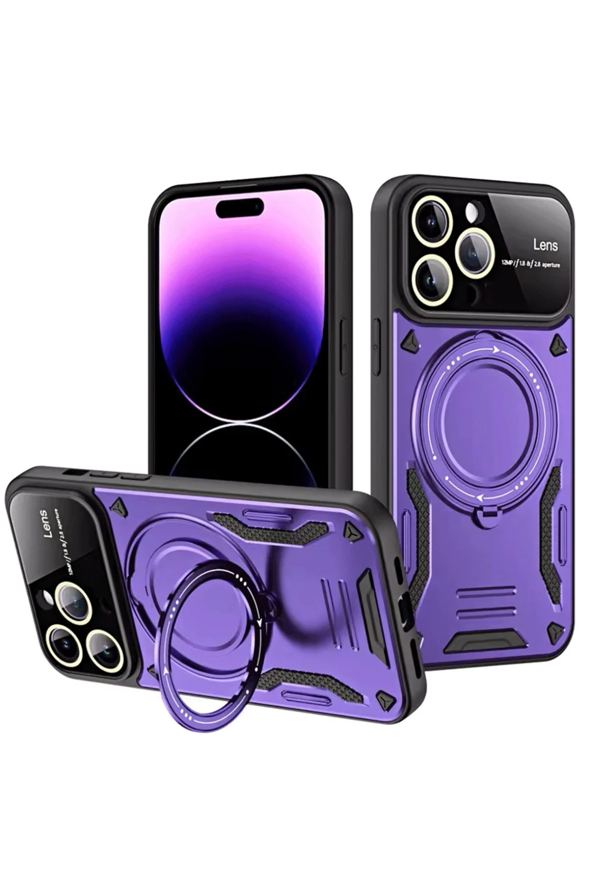 newface-iphone-16-pro-max-kilif-joy-lens-standli-kapak-mor-default.webp Newface iPhone 16 Pro Max Kılıf Joy Lens Standlı Kapak - Mor - Görsel 1