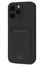 Newface iPhone 16 Pro Max Kılıf Kelvin Kartvizitli Silikon - Siyah