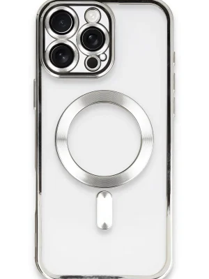 Newface iPhone 16 Pro Max Kılıf Kross Magneticsafe Kapak - Gümüş