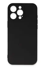 Newface iPhone 16 Pro Max Kılıf Nano içi Kadife Silikon - Siyah - Görsel 2