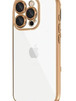 Newface iPhone 16 Pro Max Kılıf Razer Lensli Silikon - Desert