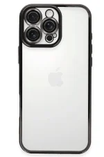 Newface iPhone 16 Pro Max Kılıf Razer Lensli Silikon - Siyah