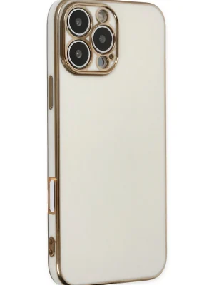Newface iPhone 16 Pro Max Kılıf Volet Silikon - Beyaz