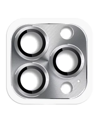 Newface iPhone 16 Pro Max Pers Alüminyum Kamera Lens - Gri