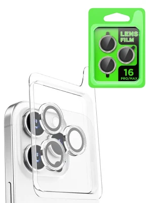 Newface iPhone 16 Pro Max Raze Metal Kamera Lens - Beyaz