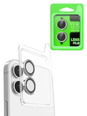 Newface iPhone 16 Raze Metal Kamera Lens - Beyaz