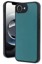 Newface iPhone 16E Kılıf Aras Deri Kapak - Açık Yeşil