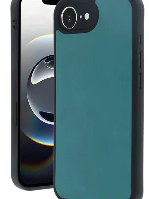 Newface iPhone 16E Kılıf Aras Deri Kapak - Açık Yeşil