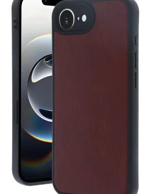 Newface iPhone 16E Kılıf Aras Deri Kapak - Bordo