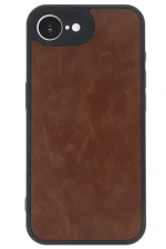 Newface iPhone 16E Kılıf Aras Deri Kapak - Taba - Görsel 2