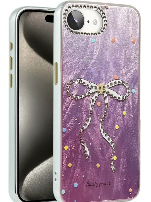 Newface iPhone 16E Kılıf Blade Aynalı Desenli Kapak - Desen 1