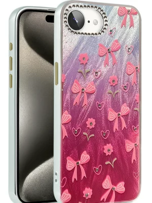 Newface iPhone 16E Kılıf Blade Aynalı Desenli Kapak - Desen 3