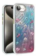 Newface iPhone 16E Kılıf Blade Aynalı Desenli Kapak - Desen 4