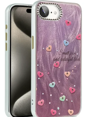 Newface iPhone 16E Kılıf Blade Aynalı Desenli Kapak - Desen 8