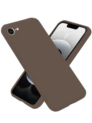 Newface iPhone 16E Kılıf First Silikon - Kahverengi