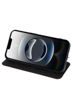 Newface iPhone 16E Kılıf Flip Cover - Siyah - Görsel 3