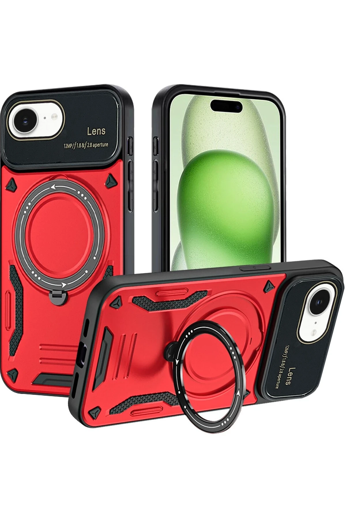 newface-iphone-16e-kilif-joy-lens-standli-kapak-kirmizi-default.webp Newface iPhone 16E Kılıf Joy Lens Standlı Kapak - Kırmızı - Görsel 1