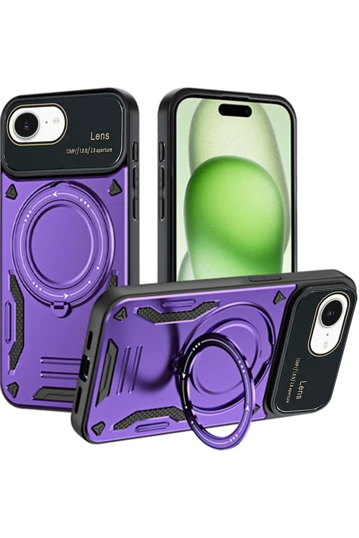 newface-iphone-16e-kilif-joy-lens-standli-kapak-mor-default.webp Newface iPhone 16E Kılıf Joy Lens Standlı Kapak - Mor - Görsel 1