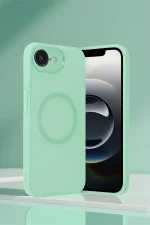 Newface iPhone 16E Kılıf Maya Karbon Kapak - Koyu Yeşil - Görsel 2