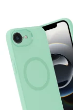 Newface iPhone 16E Kılıf Maya Karbon Kapak - Koyu Yeşil - Görsel 5