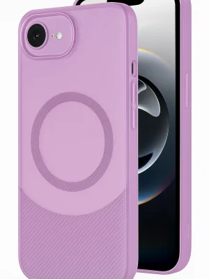 Newface iPhone 16E Kılıf Maya Karbon Kapak - Mürdüm