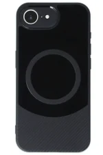 Newface iPhone 16E Kılıf Maya Karbon Kapak - Siyah - Görsel 2