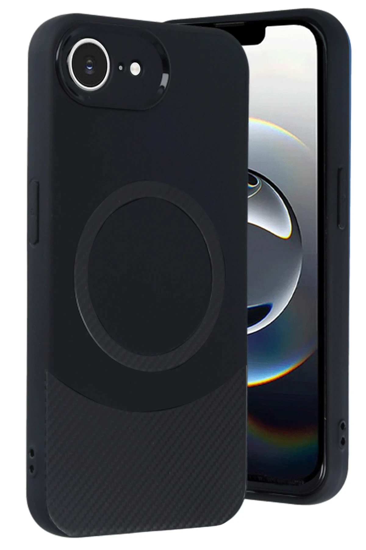 newface-iphone-16e-kilif-maya-karbon-kapak-siyah-default.webp Newface iPhone 16E Kılıf Maya Karbon Kapak - Siyah - Görsel 1