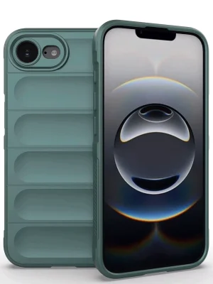 Newface iPhone 16E Kılıf Optimum Silikon - Koyu Yeşil