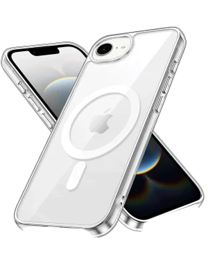 Newface iPhone 16E Kılıf Pc Real Magsafe Kapak - Şeffaf