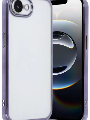 Newface iPhone 16E Kılıf Razer Lensli Silikon - Mor
