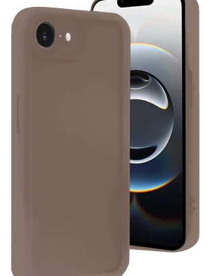 Newface iPhone 16E Kılıf Viera Silikon - Kahverengi