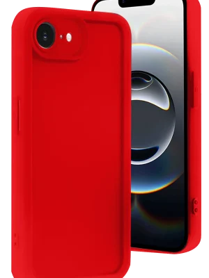 Newface iPhone 16E Kılıf Viera Silikon - Kırmızı