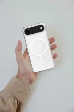 Newface iPhone 17 Air Kılıf Magneticsafe Şeffaf Silikon - Şeffaf - Görsel 4