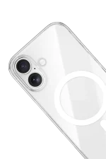 Newface iPhone 17 Kılıf Pc Real Magsafe Kapak - Şeffaf - Görsel 2