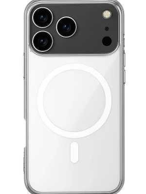 Newface iPhone 17 Pro Kılıf Magneticsafe Şeffaf Silikon - Şeffaf