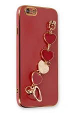 Newface iPhone 6 Kılıf Esila Silikon - Kırmızı