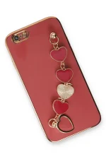 Newface iPhone 6 Kılıf Esila Silikon - Kırmızı - Görsel 3