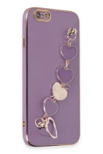 Newface iPhone 6 Kılıf Esila Silikon - Mor