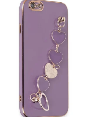 Newface iPhone 6 Kılıf Esila Silikon - Mor